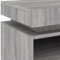 vidaXL Mesitas de noche con luces LED 2 uds gris Sonoma 40x39x48,5 cm