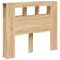 vidaXL Cabecero LED madera ingeniería roble Sonoma 120x18,5x103,5 cm vidaXL Cabecero LED madera ingeniería roble Sonoma 120x18,5x103,5 cm