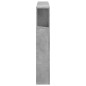 vidaXL Cabecero LED madera ingeniería gris hormigón 140x18,5x103,5 cm