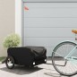 vidaXL Remolque para bicicleta hierro negro 45 kg vidaXL Remolque para bicicleta hierro negro 45 kg