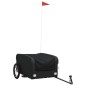 vidaXL Remolque para bicicleta hierro negro 45 kg vidaXL Remolque para bicicleta hierro negro 45 kg