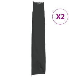 vidaXL Cubiertas sombrillas jardín 2 uds tela Oxford 420D 170x35/32 cm