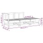 vidaXL Juego de muebles de jardín 3 pzas madera maciza de pino negro
