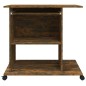 vidaXL Escritorio de madera contrachapada roble ahumado 80x50x75 cm vidaXL Escritorio de madera contrachapada roble ahumado 80x50x75 cm