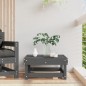 vidaXL Taburete de jardín de madera maciza de pino gris vidaXL Taburete de jardín de madera maciza de pino gris