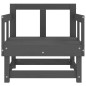 vidaXL Sillones de jardín 2 unidades madera maciza de pino gris vidaXL Sillones de jardín 2 unidades madera maciza de pino gris