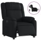 vidaXL Sillón reclinable eléctrico de cuero sintético negro vidaXL Sillón reclinable eléctrico de cuero sintético negro