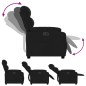vidaXL Sillón reclinable eléctrico de tela negro vidaXL Sillón reclinable eléctrico de tela negro