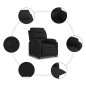 vidaXL Sillón reclinable eléctrico de tela negro vidaXL Sillón reclinable eléctrico de tela negro