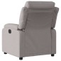 vidaXL Sillón reclinable eléctrico tela gris taupé