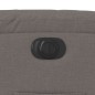 vidaXL Sillón reclinable eléctrico tela gris taupé