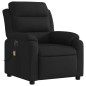 vidaXL Sillón reclinable de masaje eléctrico tela negro vidaXL Sillón reclinable de masaje eléctrico tela negro