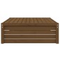 vidaXL Taburete de jardín madera maciza de pino marrón miel 120x80 cm vidaXL Taburete de jardín madera maciza de pino marrón miel 120x80 cm