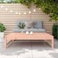 vidaXL Taburete de jardín madera maciza de abeto Douglas 120x80 cm vidaXL Taburete de jardín madera maciza de abeto Douglas 120x80 cm