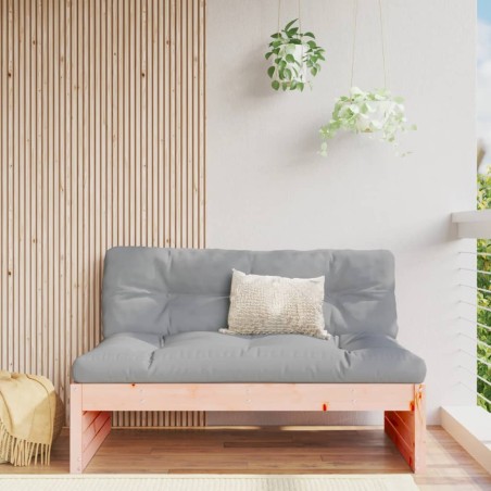 vidaXL Sofá central de jardín madera maciza de abeto Douglas 120x80 cm