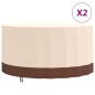 vidaXL Cubiertas muebles jardín 2 uds tela Oxford 600D Ø 157x71 cm vidaXL Cubiertas muebles jardín 2 uds tela Oxford 600D Ø 157x71 cm