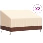 vidaXL Cubiertas banco 2 plazas 2 uds tela Oxford 600D 137x97x48/74 cm vidaXL Cubiertas banco 2 plazas 2 uds tela Oxford 600D 137x97x48/74 cm