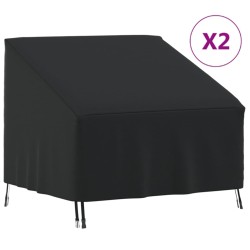 vidaXL Cubiertas sillas jardín 2 uds tela Oxford 420D 96x79x49/74 cm