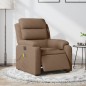 vidaXL Sillón reclinable de masaje eléctrico tela marrón vidaXL Sillón reclinable de masaje eléctrico tela marrón
