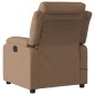 vidaXL Sillón reclinable de masaje eléctrico tela marrón vidaXL Sillón reclinable de masaje eléctrico tela marrón