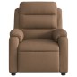 vidaXL Sillón reclinable de masaje eléctrico tela marrón vidaXL Sillón reclinable de masaje eléctrico tela marrón