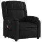 vidaXL Sillón de masaje reclinable eléctrico cuero sintético negro
