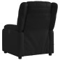 vidaXL Sillón de masaje reclinable eléctrico cuero sintético negro