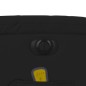 vidaXL Sillón de masaje reclinable eléctrico cuero sintético negro