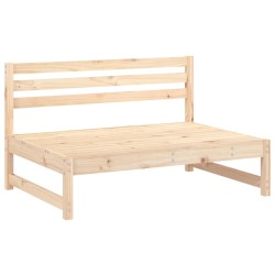 vidaXL Sofá central de jardín madera maciza de pino 120x80 cm