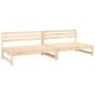 vidaXL Sofás centrales de jardín 2 uds madera maciza de pino 120x80 cm vidaXL Sofás centrales de jardín 2 uds madera maciza de pino 120x80 cm