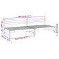 vidaXL Sofás centrales de jardín 2 uds madera maciza de pino 120x80 cm vidaXL Sofás centrales de jardín 2 uds madera maciza de pino 120x80 cm