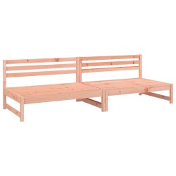 vidaXL Sofás centrales de jardín 2 uds madera abeto Douglas 120x80 cm