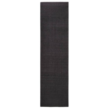 vidaXL Alfombra de sisal para rascador negro 80x300 cm