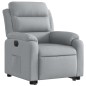 vidaXL Sillón eléctrico reclinable elevable de tela gris claro vidaXL Sillón eléctrico reclinable elevable de tela gris claro