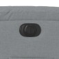 vidaXL Sillón eléctrico reclinable elevable de tela gris claro vidaXL Sillón eléctrico reclinable elevable de tela gris claro
