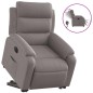 vidaXL Sillón eléctrico reclinable elevable de tela gris taupe vidaXL Sillón eléctrico reclinable elevable de tela gris taupe