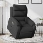 vidaXL Sillón eléctrico reclinable elevable de tela negro vidaXL Sillón eléctrico reclinable elevable de tela negro