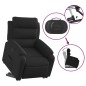 vidaXL Sillón eléctrico reclinable elevable de tela negro vidaXL Sillón eléctrico reclinable elevable de tela negro