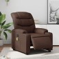 vidaXL Sillón de masaje reclinable eléctrico cuero sintético marrón vidaXL Sillón de masaje reclinable eléctrico cuero sintético marrón
