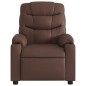 vidaXL Sillón de masaje reclinable eléctrico cuero sintético marrón vidaXL Sillón de masaje reclinable eléctrico cuero sintético marrón