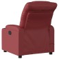 vidaXL Sillón masaje reclinable eléctrico cuero sintético rojo tinto vidaXL Sillón masaje reclinable eléctrico cuero sintético rojo tinto