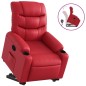 vidaXL Sillón reclinable elevable cuero artificial rojo vidaXL Sillón reclinable elevable cuero artificial rojo
