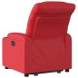 vidaXL Sillón reclinable elevable cuero artificial rojo vidaXL Sillón reclinable elevable cuero artificial rojo