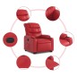 vidaXL Sillón reclinable elevable cuero artificial rojo vidaXL Sillón reclinable elevable cuero artificial rojo