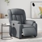 vidaXL Sillón reclinable eléctrico de cuero sintético gris vidaXL Sillón reclinable eléctrico de cuero sintético gris