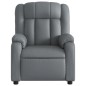 vidaXL Sillón reclinable eléctrico de cuero sintético gris vidaXL Sillón reclinable eléctrico de cuero sintético gris