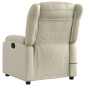 vidaXL Sillón de masaje reclinable eléctrico cuero sintético crema vidaXL Sillón de masaje reclinable eléctrico cuero sintético crema