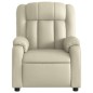 vidaXL Sillón de masaje reclinable eléctrico cuero sintético crema vidaXL Sillón de masaje reclinable eléctrico cuero sintético crema