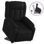 vidaXL Sillón reclinable elevable cuero artificial negro vidaXL Sillón reclinable elevable cuero artificial negro