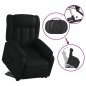 vidaXL Sillón reclinable elevable cuero artificial negro vidaXL Sillón reclinable elevable cuero artificial negro